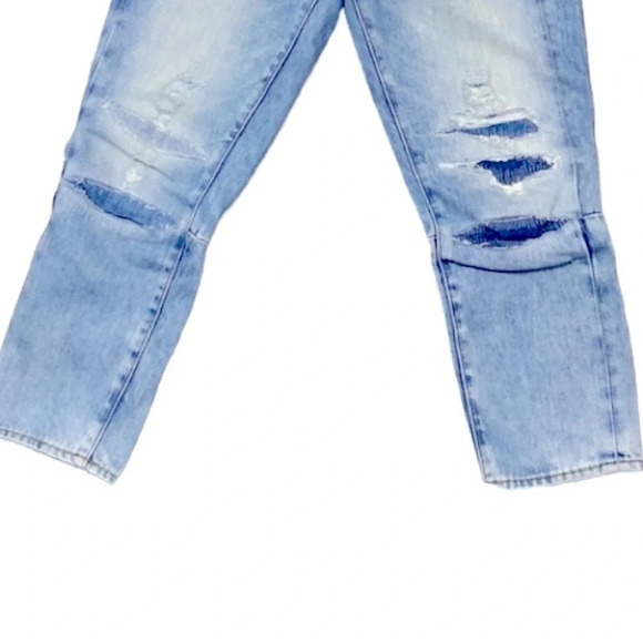 G-Star Restored Denim 3301 Ultra High Straight Leg Jeans Distressed Sz. 25 Waist - Picture 6 of 11